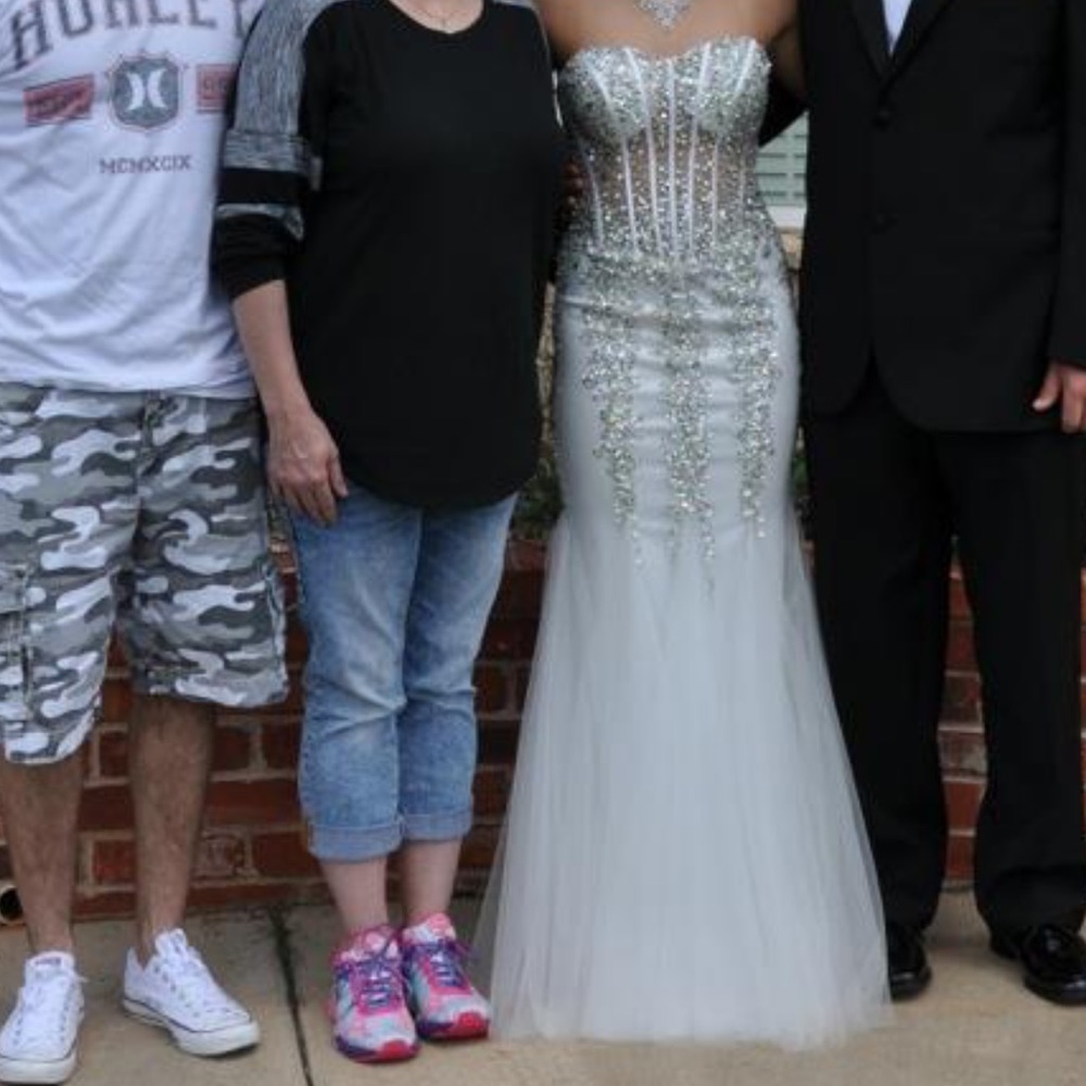 White prom dress